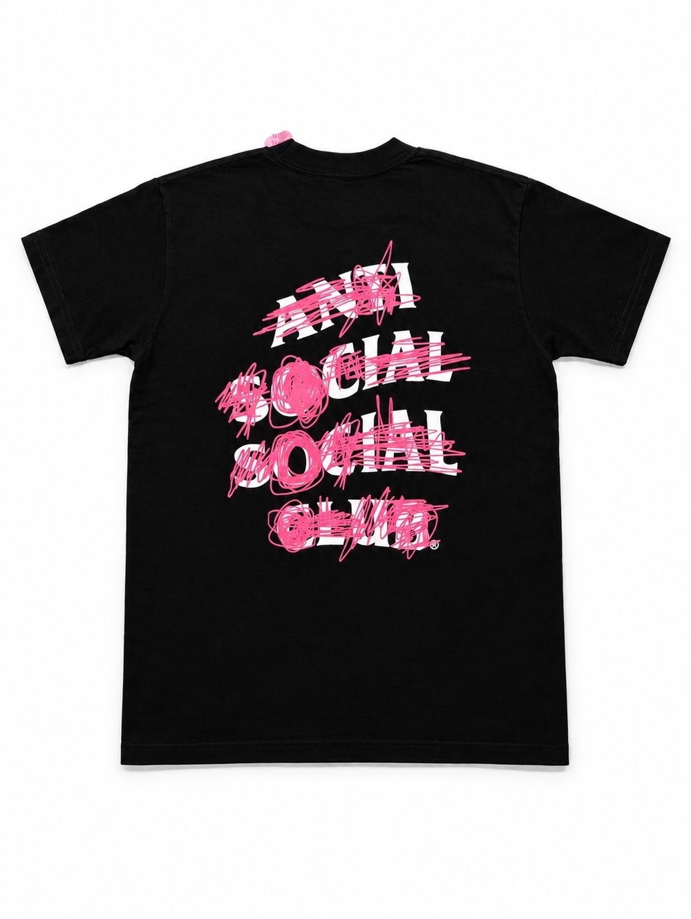 Anti Social Social Club Cancelled T-Shirt – Black/Pink – Size Small
